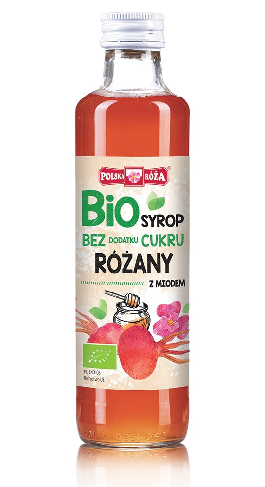 Himbeersirup ohne Zucker BIO 250 ml POLSKA ROZA - Biogo.de