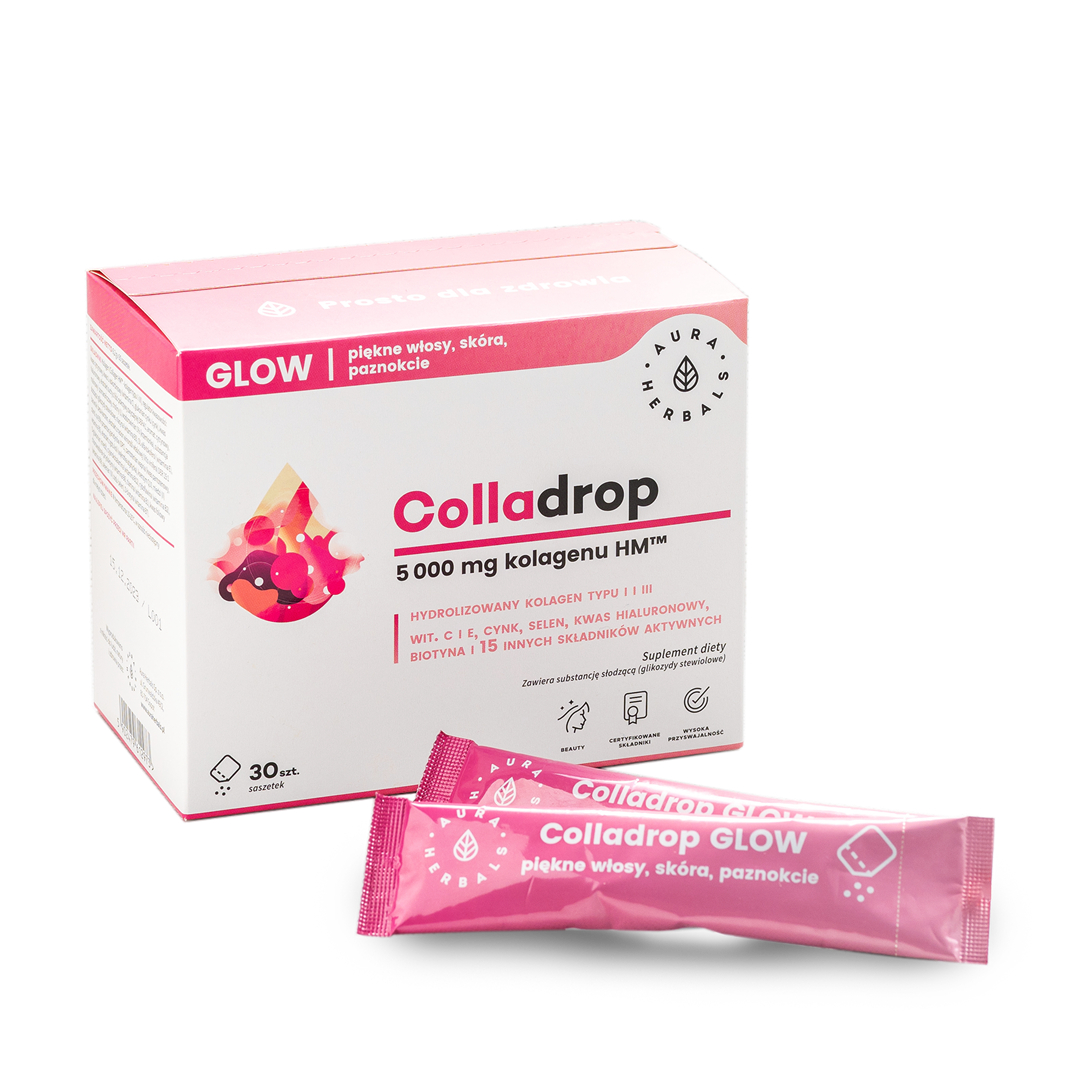 Colladrop glow Meereskollagen 5000 MG Beutel 30 Stk. AURA HERBALS - Biogo.de