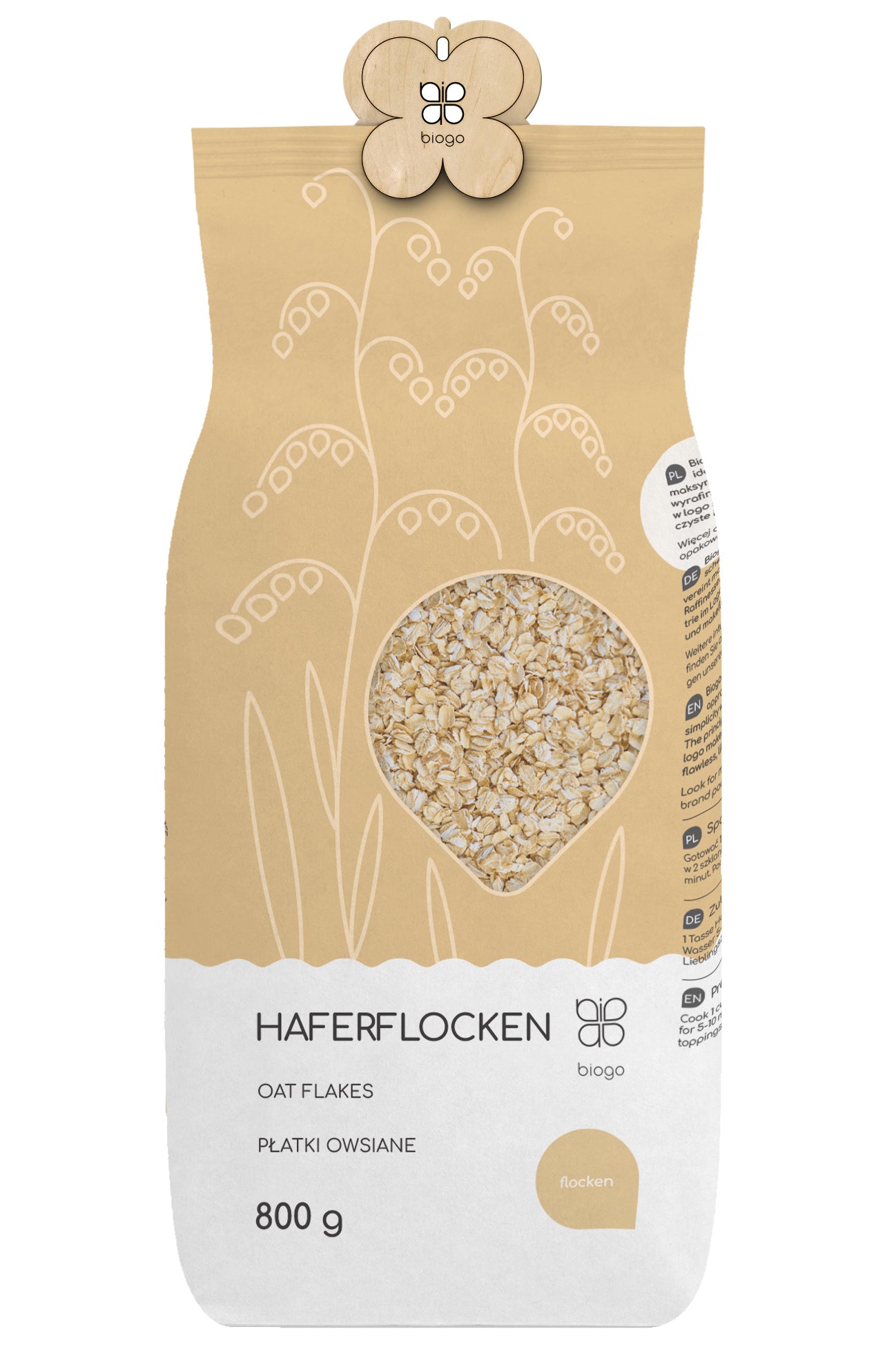 Haferflocken 800 g BIOGO - Biogo.de