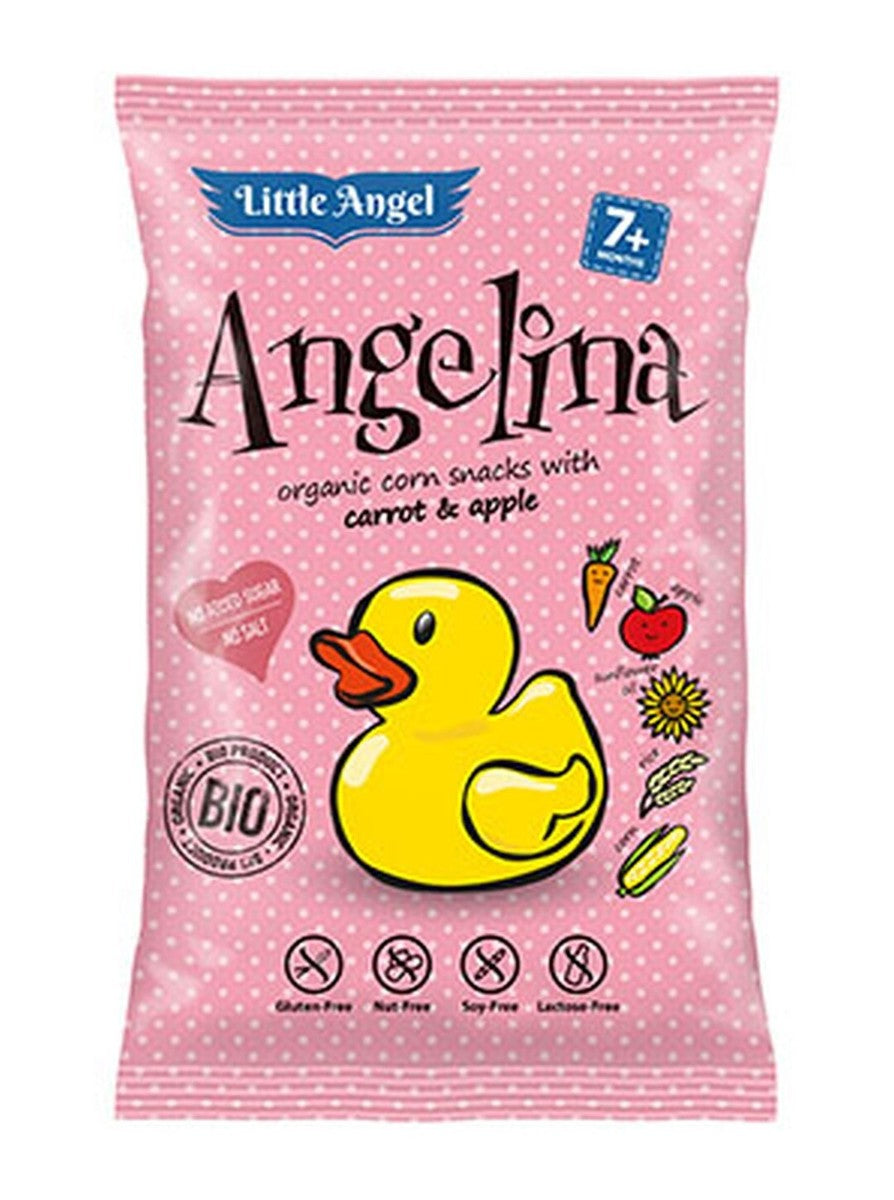 Maischips Mini Angelina Karotte und Apfel ab 7 Monaten glutenfrei BIO 30 g LITTLE ANGEL - Biogo.de