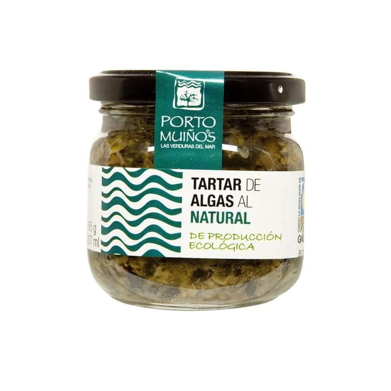 Frischer Bio-Salat mit Meeresalgen, eingelegten Gurken und Kapern im 160 g Glas von PORTO MUINOS