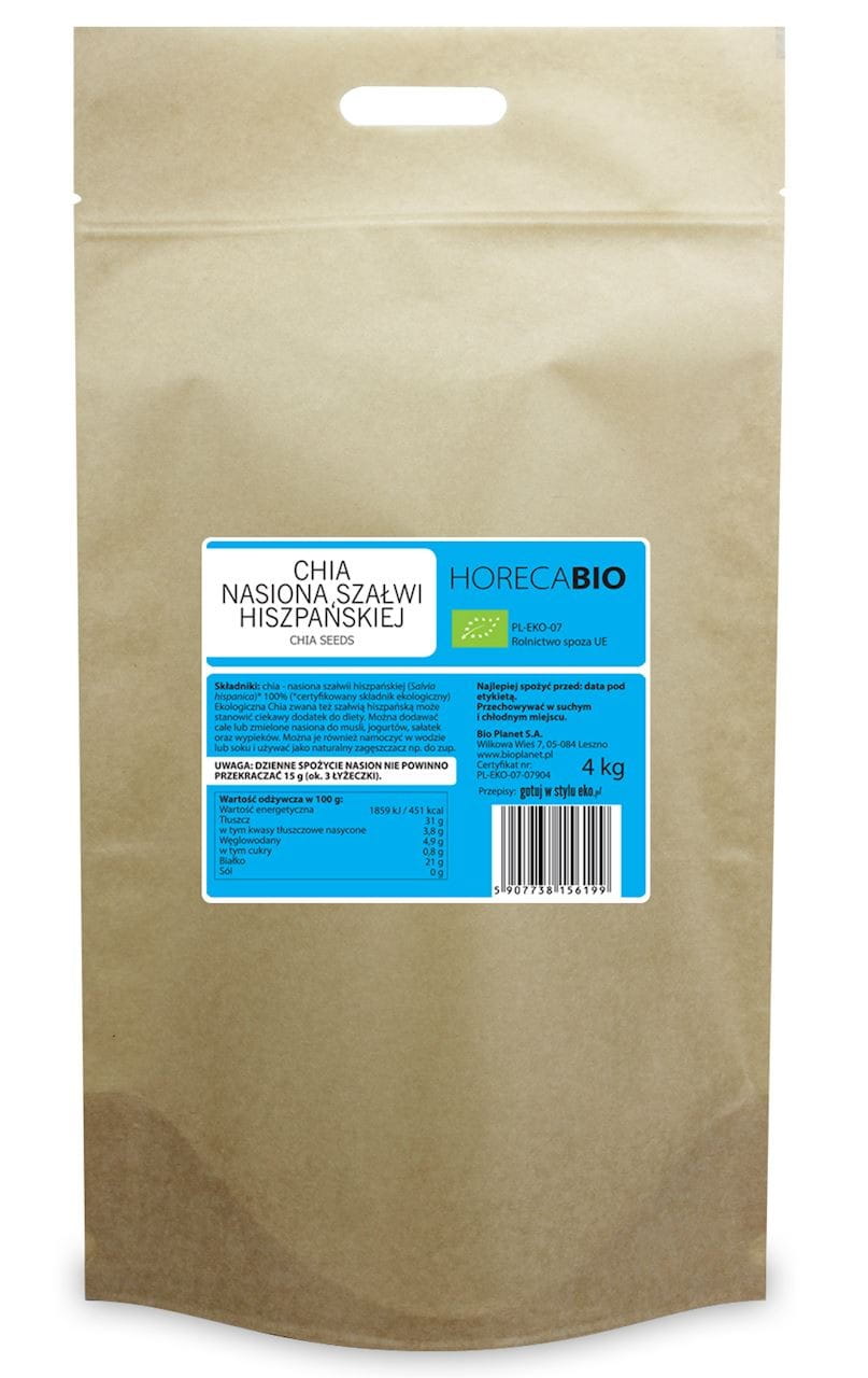 Chia - Spanische Salbeisamen BIO 4 kg - HORECA