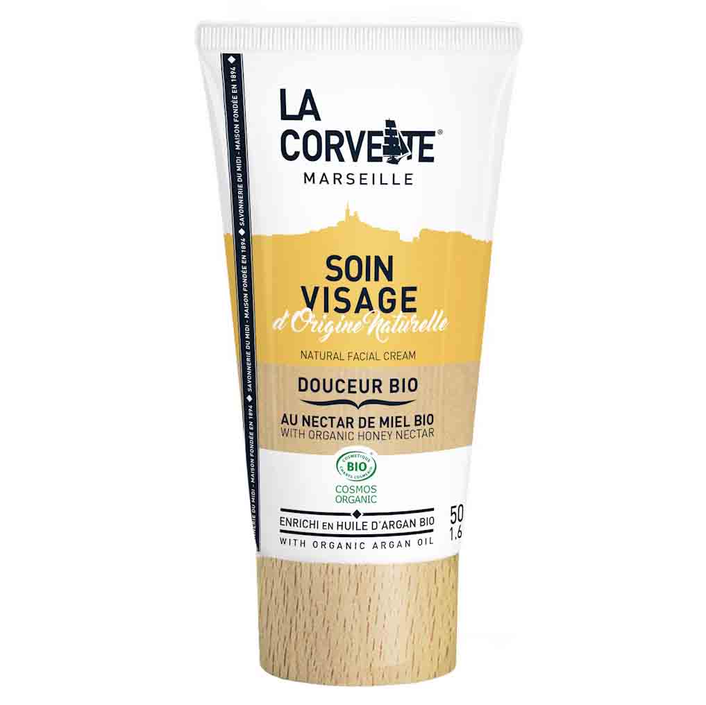Gesichts-Feuchtigkeitscreme Honig - Arganöl Öko 50 ml - LA CORVETTE
