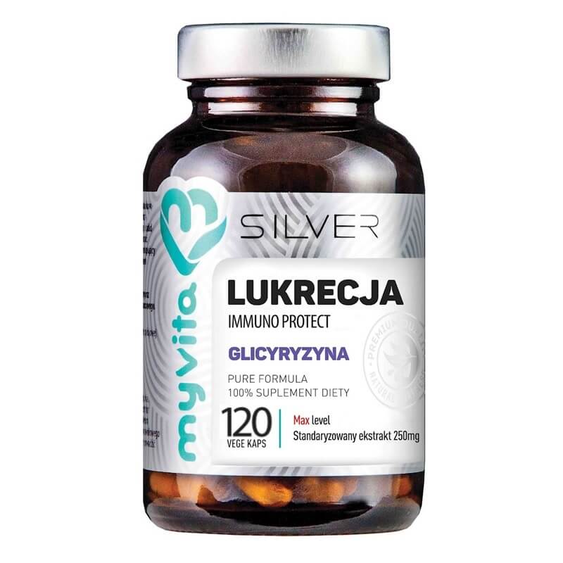 MYVITA Süßholz Lakritzextrakt in Kapseln, Immunschutz, Glycyrrhizin, 120 MYVITA Kapseln, natürliche Nahrungsergänzung