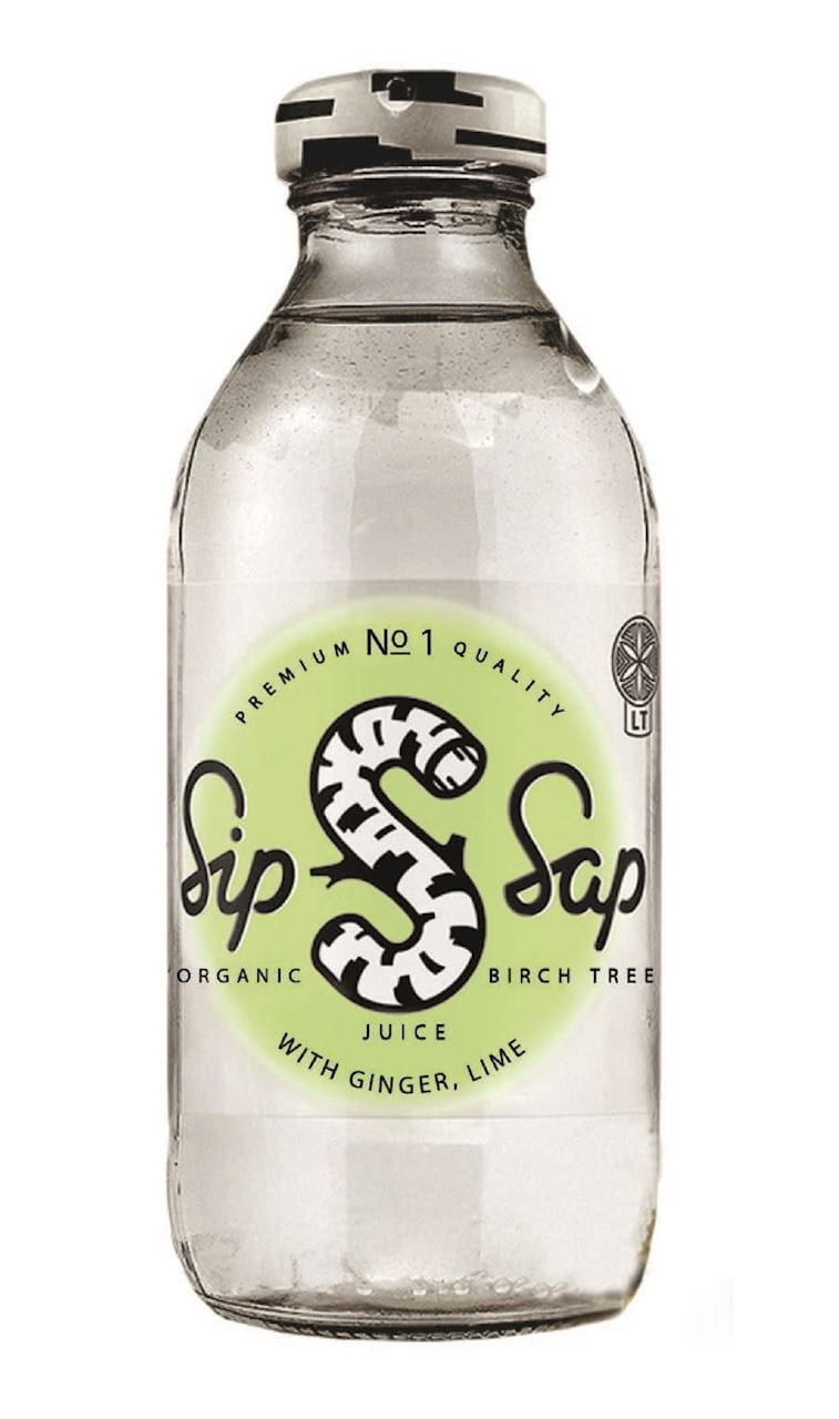 Birkensaft, Ingwer-Limetten-Geschmack, glutenfrei BIO 330 ml - SIPSAP