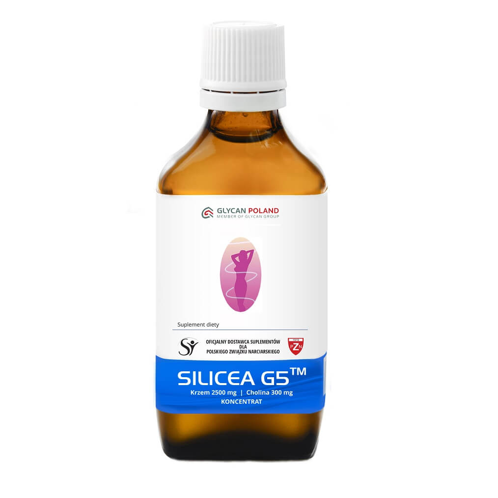 Organisches Silizium und Cholin in 50 ml Flasche, Glycan Poland Silicea G5 Konzentrat, für natürliche Unterstützung