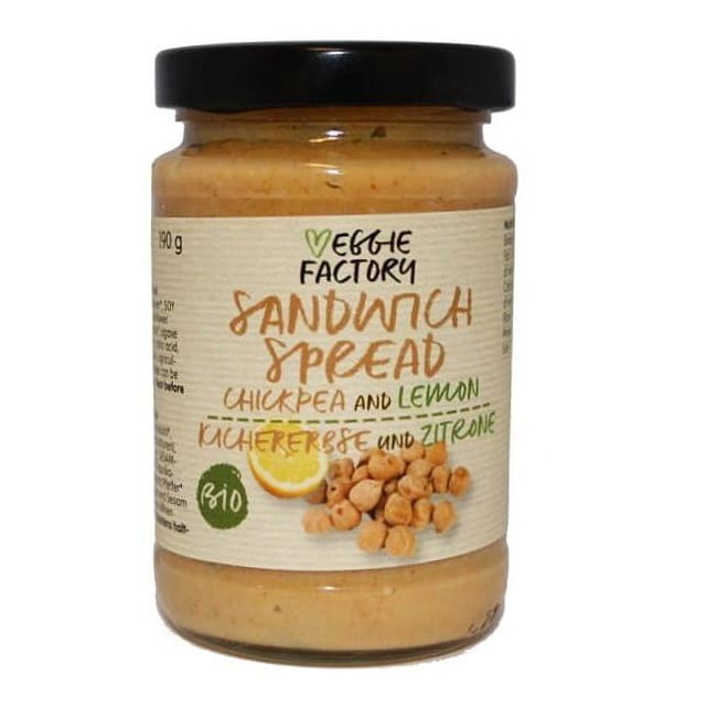 Kichererbsen- und Zitronenpaste 190g EKO VEGGIE FACTORY