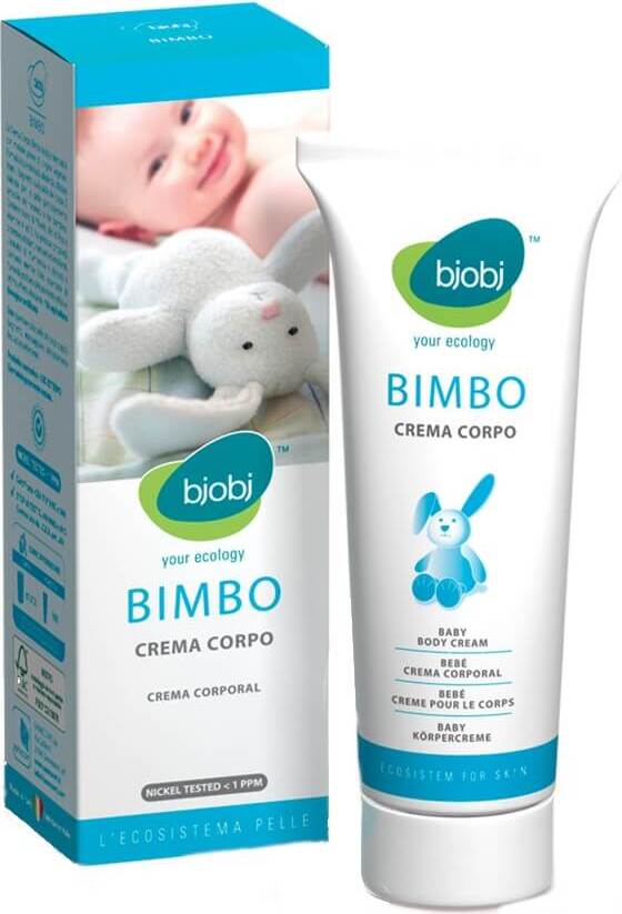 Sanfte Baby-Körpercreme von BJOBJ Bimbo, schützende Pflege für Säuglinge und Kinder, 100g, mit pflegenden Inhaltsstoffen