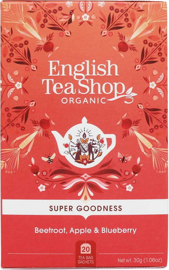 Kräutertee mit Rote Beete, Apfel und Hagebutte 20x1,5 g BIO 30 g ENGLISH TEA SHOP