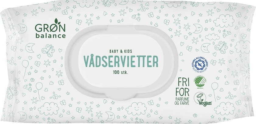 Feuchttücher für Kinder und Babys 100 Stück - GRON BALANCE