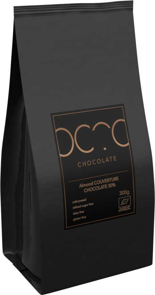 Glutenfreie Mandel Kuvertüre Schokolade BIO 1 kg - HORECA (COCOA)