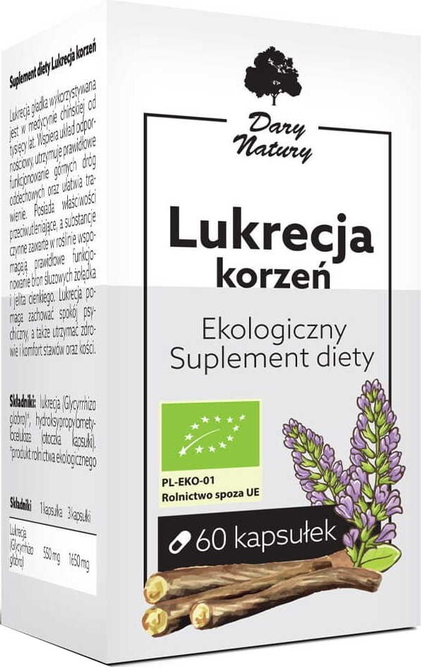 Süßholzwurzel BIO 60 Kapseln (550 mg) - GESCHENKE DER NATUR