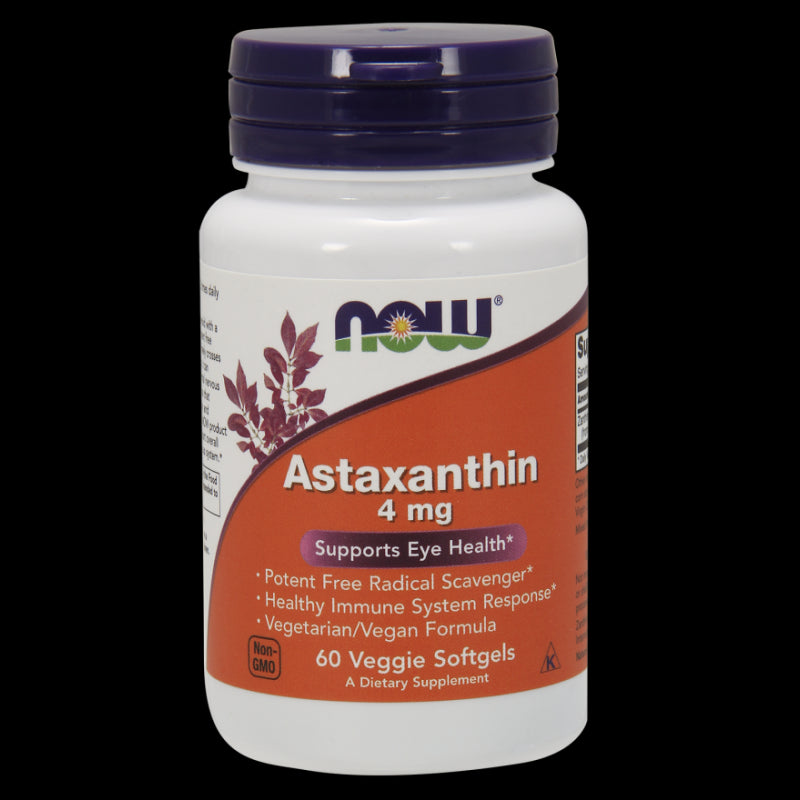 Natürliches Astaxanthin 4 MG 60 Kapseln NOW FOODS