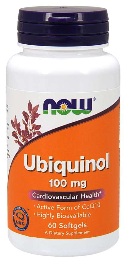 Ubiquinol Coenzym Q10 100 MG 60 Kapseln NOW FOODS