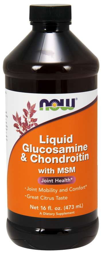 Glucosamin Chondroitin und MSM 473 ml NOW FOODS