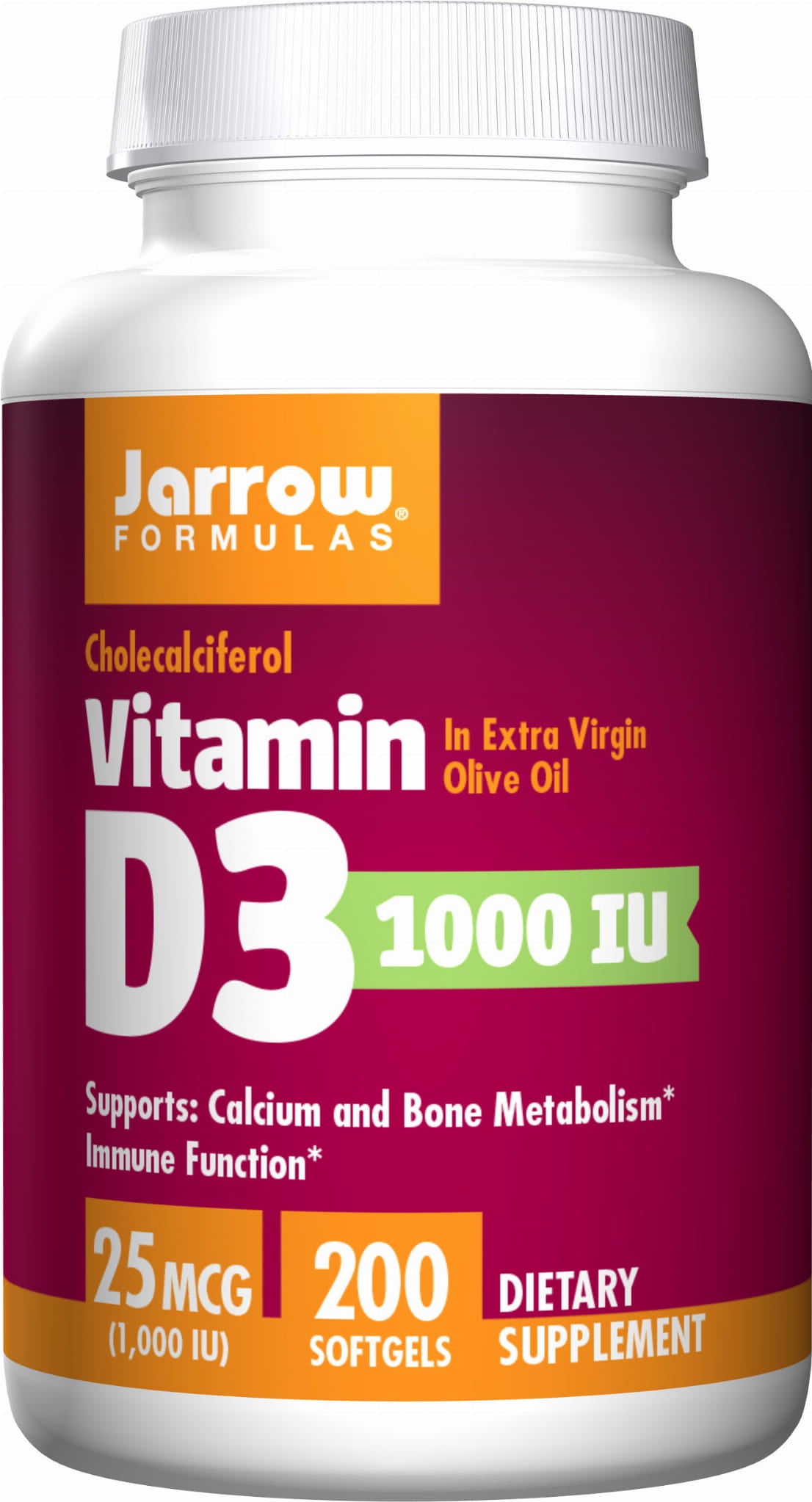 Vitamin D3 1000 IE 200 Kapseln JARROW-FORMELN