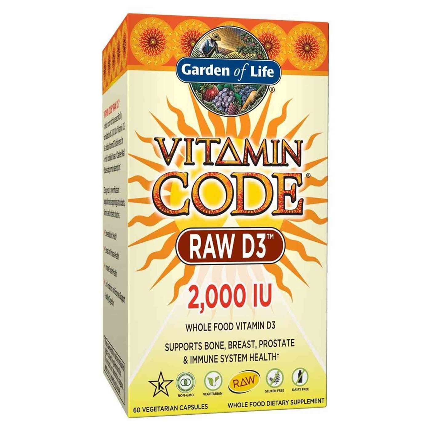 Vitamincode roh D3 60 Kapseln GARDEN OF LIFE