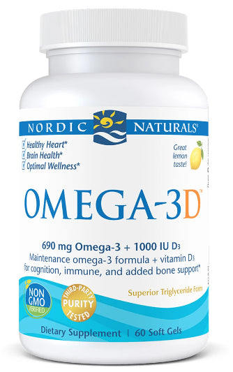 Omega3d 60 Kapseln NORDIC NATURALS