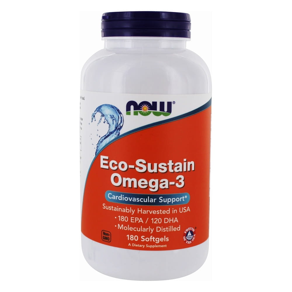 Ecosustain OMEGA3 180 Kapseln NOW FOODS