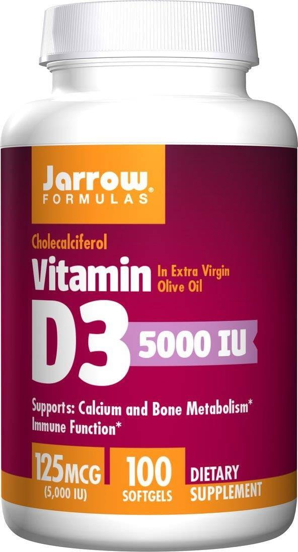Vitamin D3 5000 IE 125 mcg 100 Kapseln JARROW-FORMELN