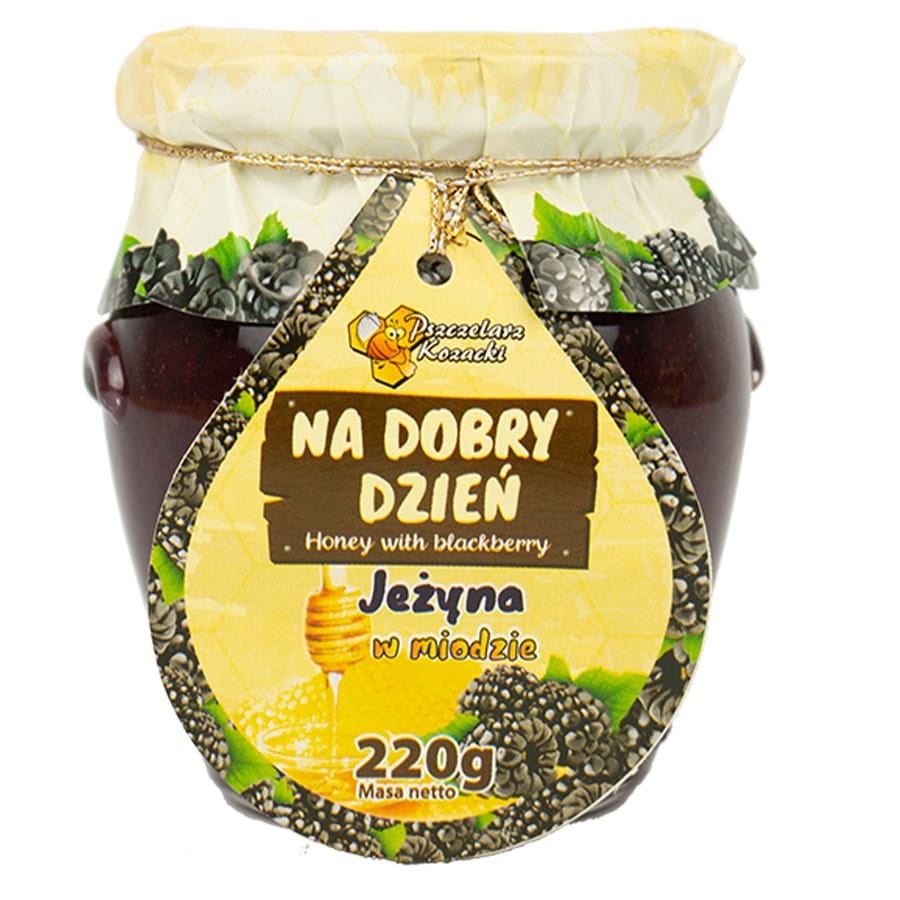Honig mit Brombeere "für einen guten Tag" 220g KOZACKI BEEBERRY