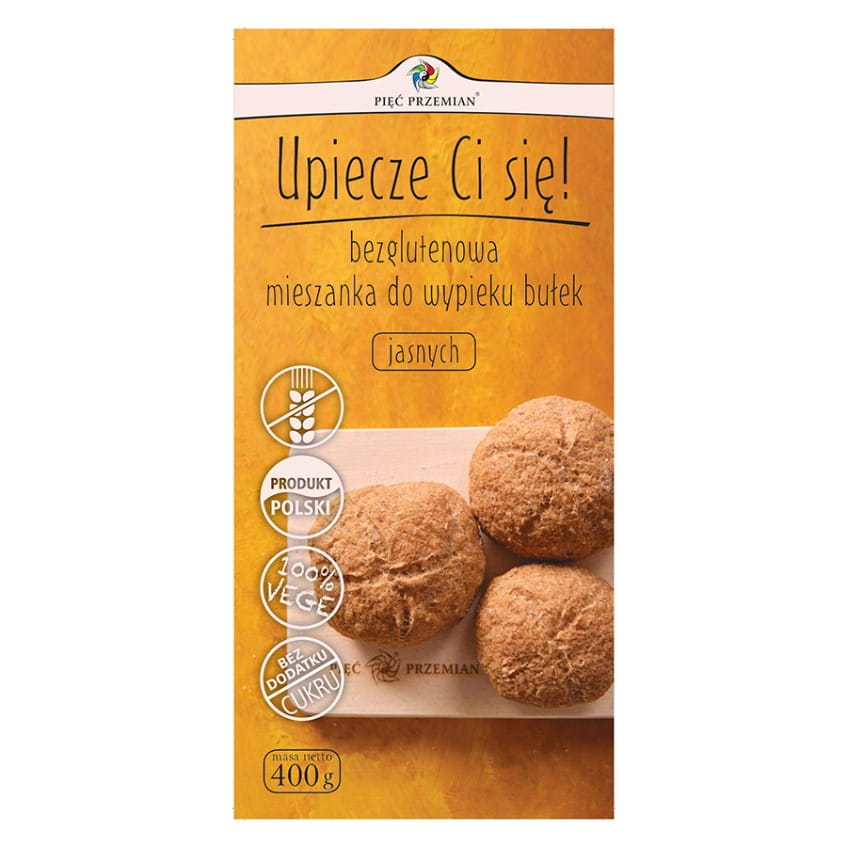 Mischung für glutenfreie leichte Brötchen 400g FÜNF ÄNDERUNGEN