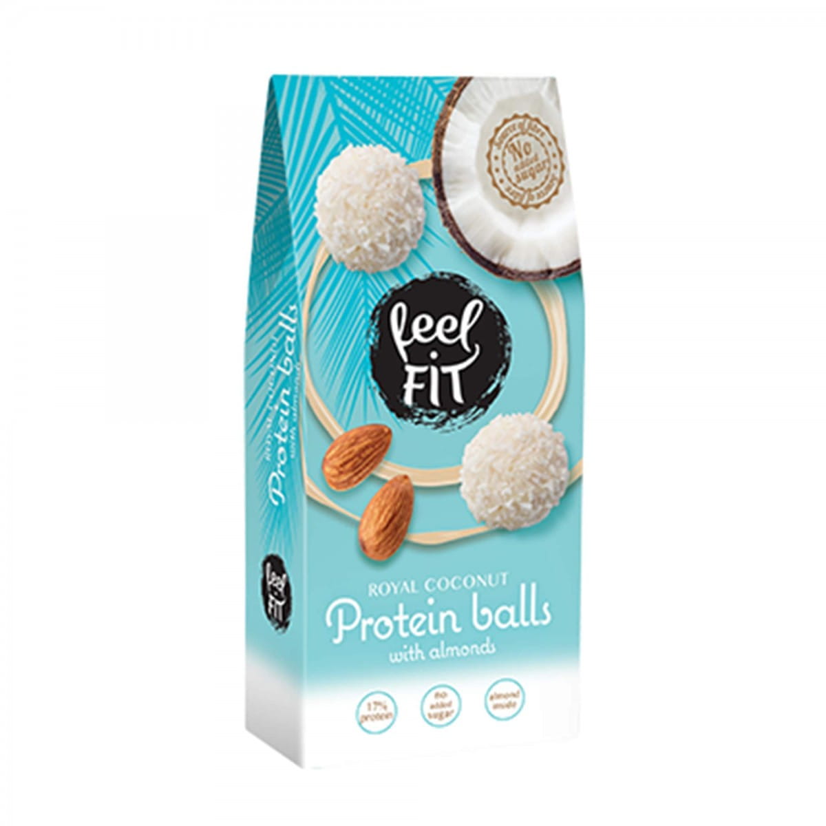 Proteinbällchen mit Mandeln ohne Zucker 63 g FEELFIT