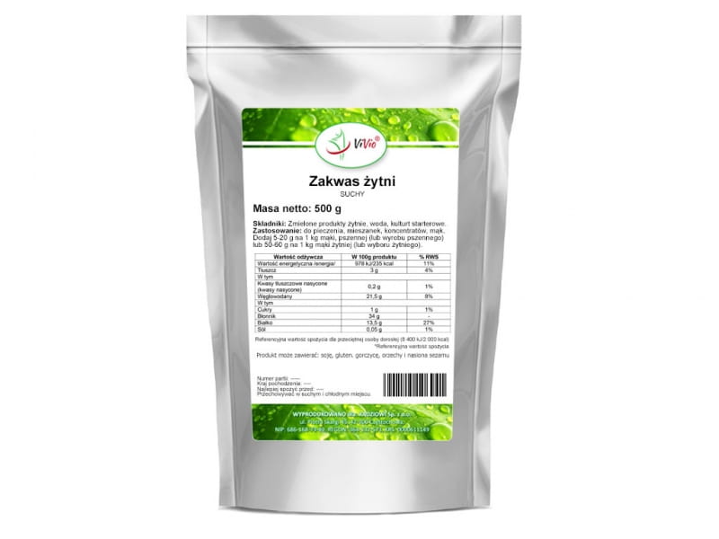 Roggen-Trockensauerteig 500 g - VIVIO - Biogo.de