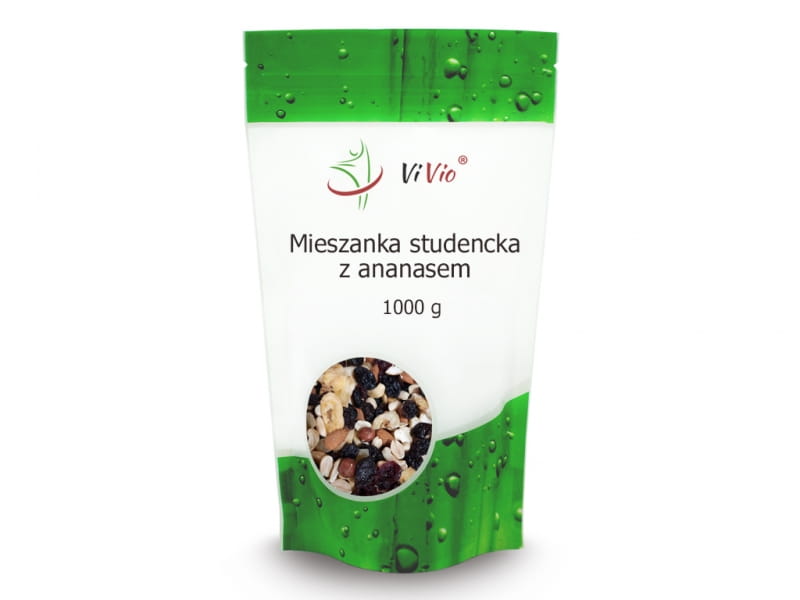 Studentenmischung mit Ananas 1000g - VIVIO - Biogo.de