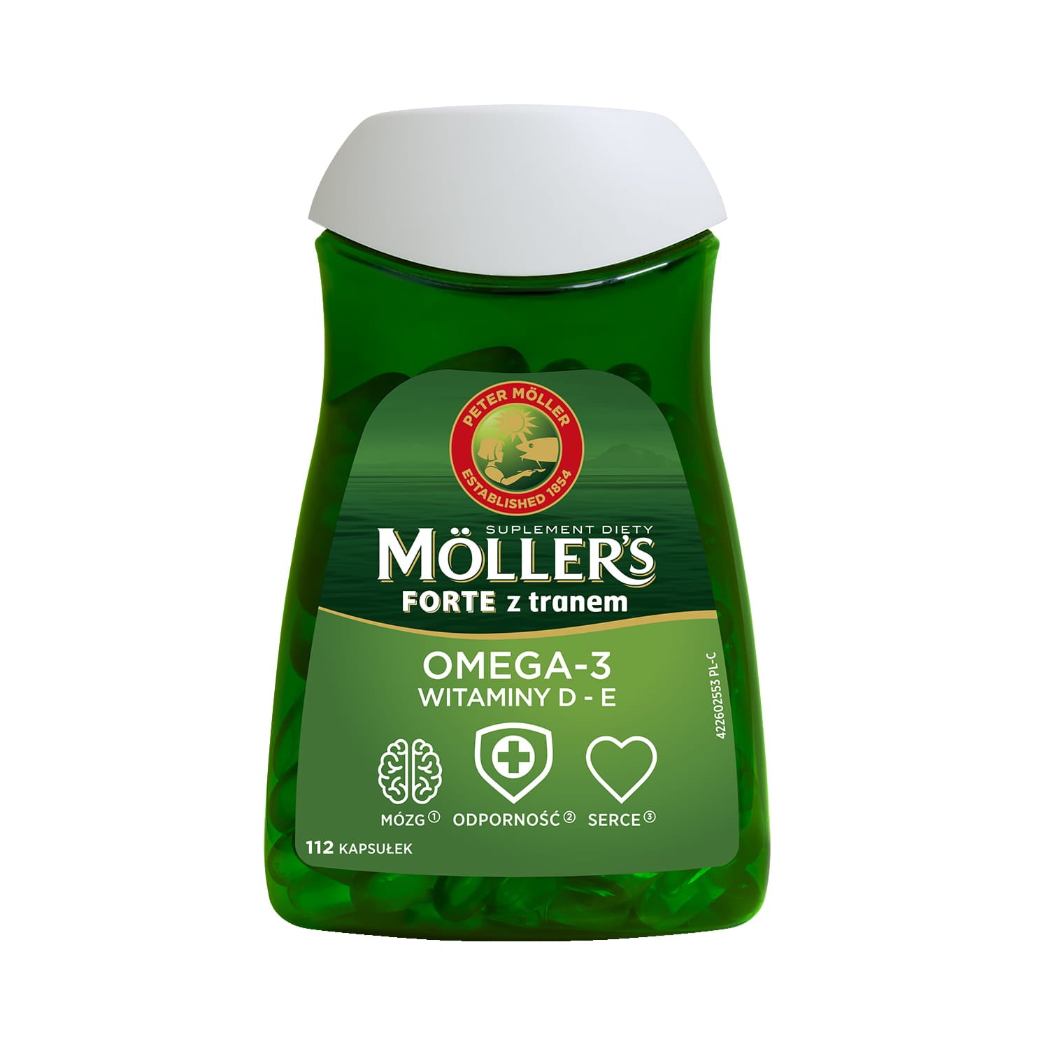 Moller`s FORTE mit OMEGA-Öl - 3 Nahrungsergänzungsmittel 112 Kapseln