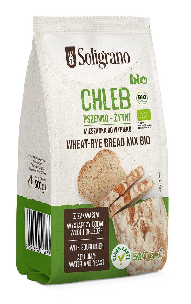 Mischung zum Backen von Weizen- und Roggenbrot BIO 500 g - SOLIGRANO - Biogo.de