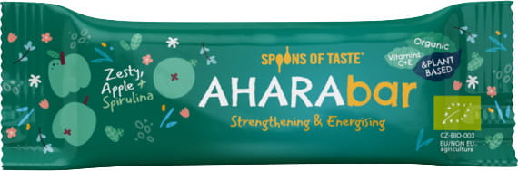 Riegel BIO Apfel Spirulina 30g AHARABAR - Biogo.de
