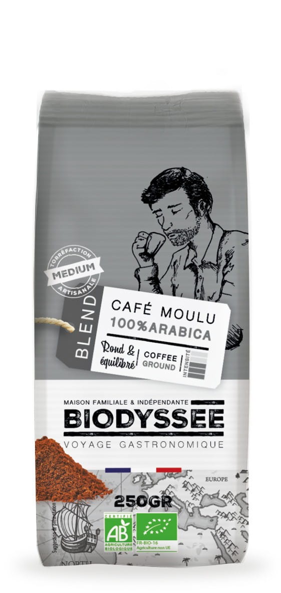 Gemahlener Kaffee 100% Arabica 250g ECO BIODYSSEE - Biogo.de
