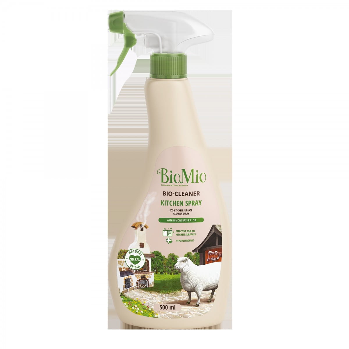 Küchenspray mit Zitronengrasöl 500 ml - Biogo.de