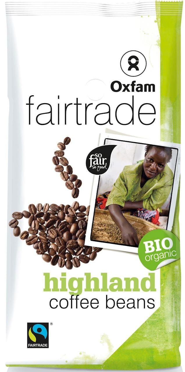 Verkauf Hochland Arabica Kaffeebohnen Fair Trade BIO 250 g - OXFAM - Biogo.de