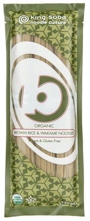 Pasta (Reis, Vollkornnudeln mit Wakame-Algen) glutenfrei BIO 250 g - KING SOBA - Biogo.de