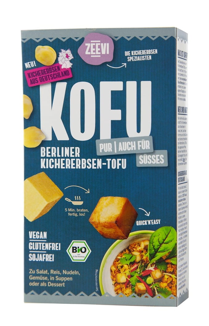 Bio KOFU natürlich glutenfrei, 200 g, von BIOPLANET, zeigt die Verpackung mit dem Produkt in Nahaufnahme.