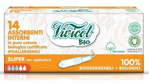 Tampons mit Super-Applikator 16 Stück VIVICOT BIO - Biogo.de