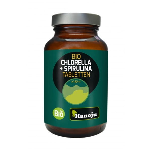 Spirulina BIO Chlorella BIO 400 MG 300 t HANOJU - Biogo.de