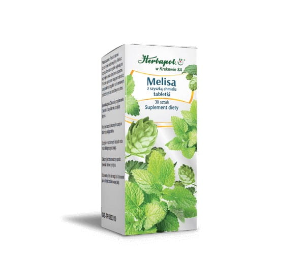 Zitronenmelisse mit Hopfen 30 tab HERBAPOL - Biogo.de