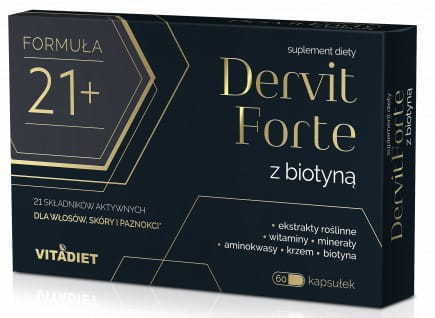 Dervit FORTE mit Biotin 60 Kapseln für VITADIET Haar - Biogo.de