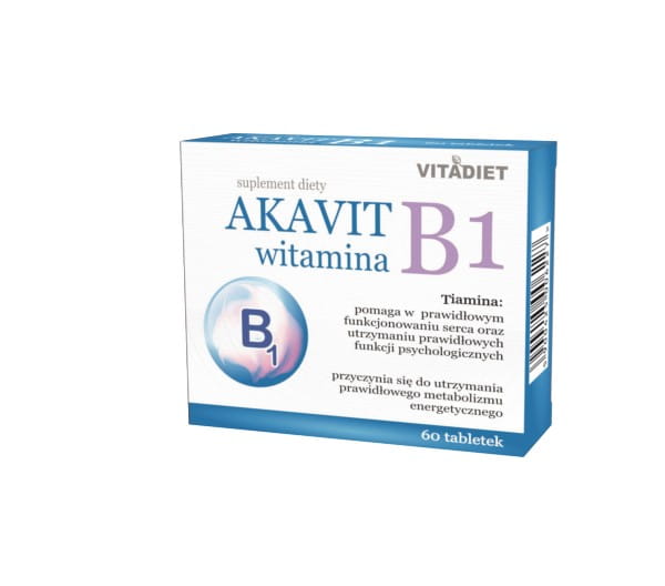 Akavit Vitamin B1 60 Tab. VITADIET Nervensystem - Biogo.de
