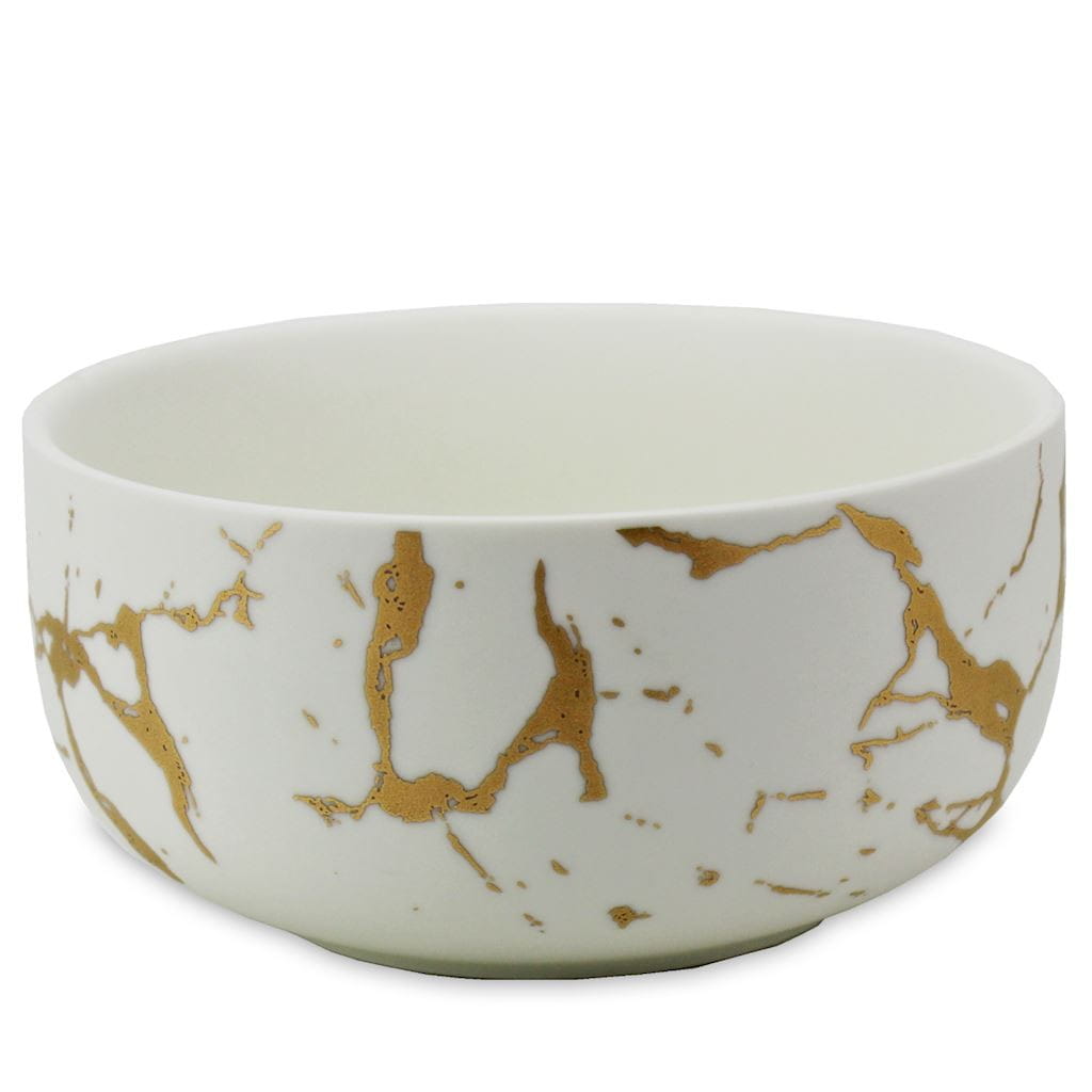 Weiße und goldene Matcha-Teetasse 320 ml - MATCHA MAGIC - Biogo.de