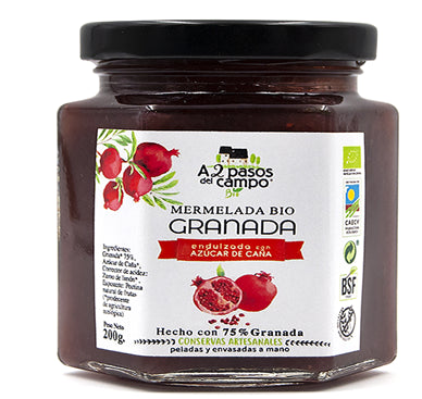 BIO GLUTENFREIE GRANATAPFELMARMELADE 200 g (GLAS) - A2 PASOS DEL CAMPO - Biogo.de