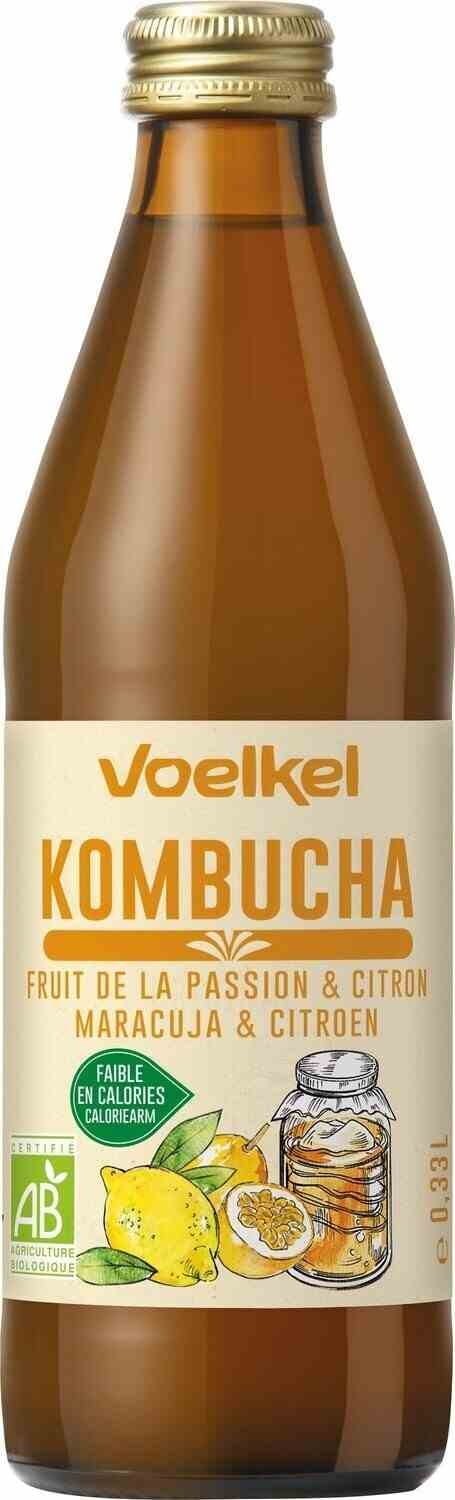 Kombucha Maracuja-Zitrone BIO 330 ml - Biogo.de