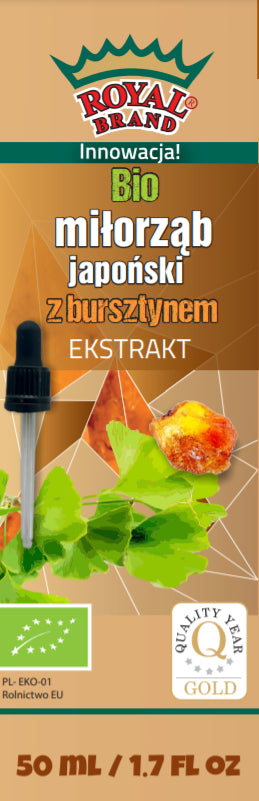 JAPANISCHER MILTON-EXTRAKT MIT BERNSTEINTROPFEN BIO 50 ml - ROYAL BRAND - Biogo.de