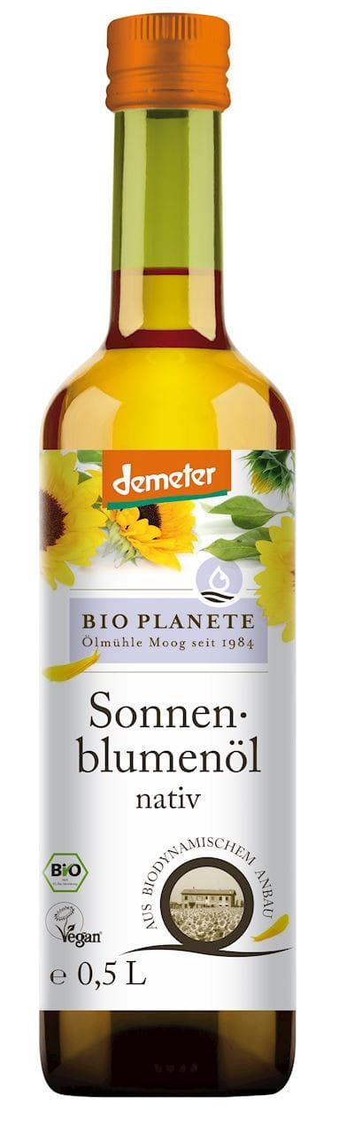 SONNENBLUMENÖL KALTGEPRESST DEMETER BIO 500 ml - BIO PLANETE - Biogo.de