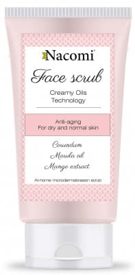Nacomi Anti-Falten-Peeling in 75ml Flasche, sanftes Gesichtspeeling gegen Falten und Hautalterung, natürliche Hautpflege