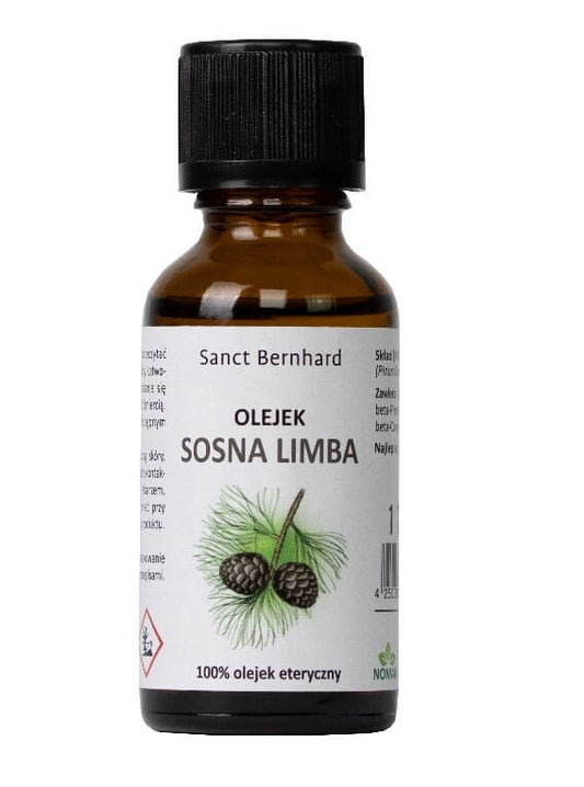 Kiefernöl von Kräuterhaus Sanct Bernhard, 30 ml Flasche mit grünem Etikett, naturbelassenes Kiefernöl für Aromatherapie