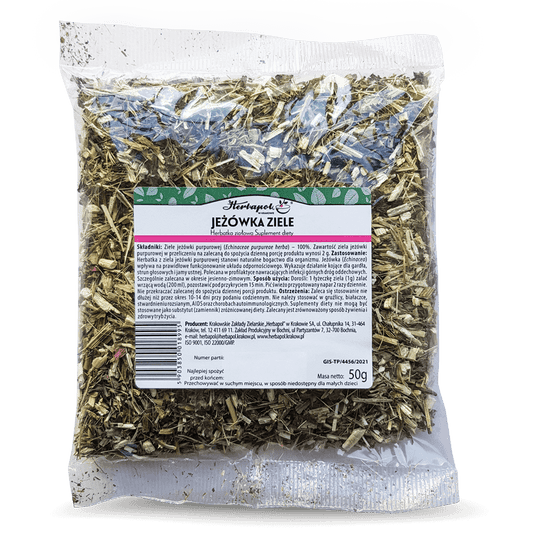 Echinacea-Kraut 50 g HERBAPOL MHD: 10-2026